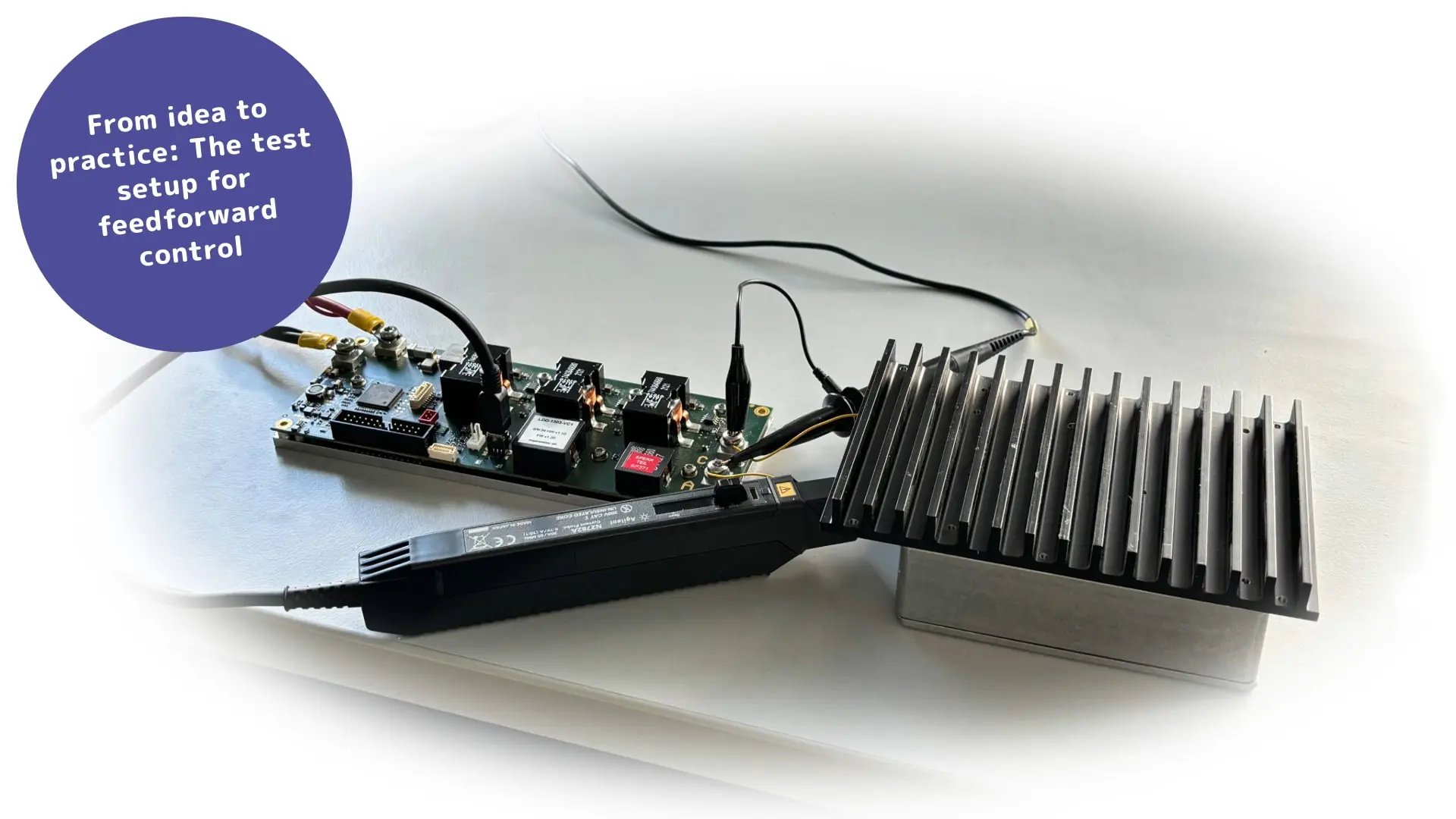 test setup for feedforward control
